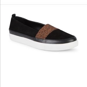 Donald J. Pliner Black and Brown Flats